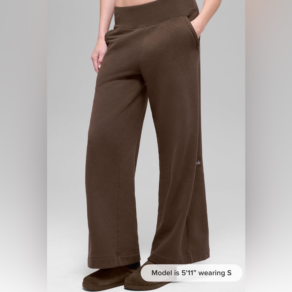 Serenity Brown Wide-Leg Pants